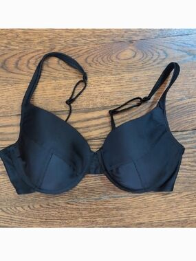 2/$20 Mott50 Black Molded Underwire Swim Bra, 34D